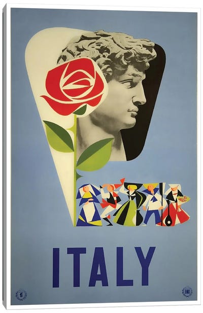 Italy I Canvas Art Print - Vintage Travel Posters