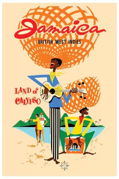 Caribbean Culture: Jamaica British West Indies: Land Of Calypso by Unknown Artist