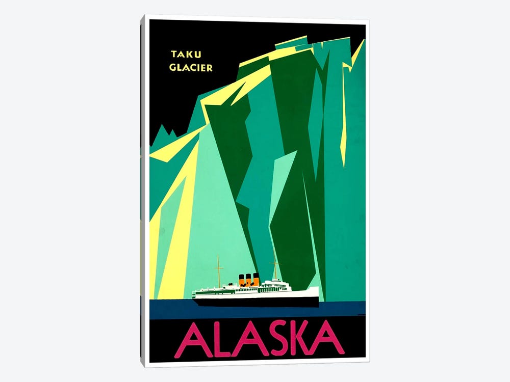 Alaska - Taku Glacier by Unknown Artist 1-piece Canvas Wall Art