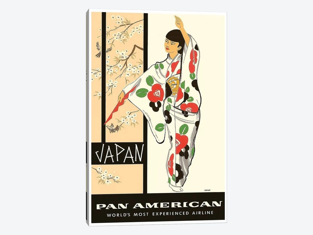 Japan - Pan American by Unknown Artist 1-piece Canvas Art Print