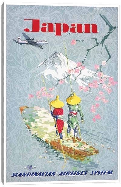 Japan - Scandinavian Airlines System Canvas Art Print