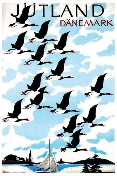 Vintage Travel Posters: Jutland, Danemark by Unknown Artist