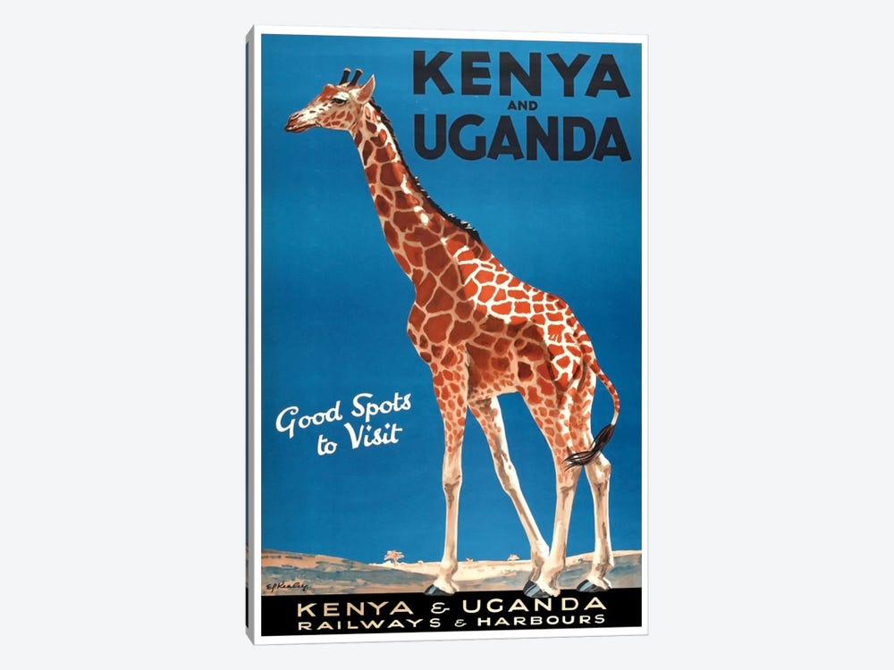 Kenya And Uganda Railways & Harbours by Unknown Artist 1-piece Canvas Art Print
