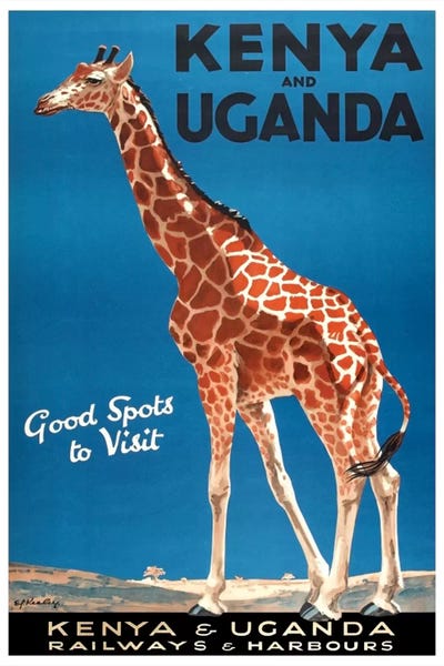 Giraffes: Kenya And Uganda Railways & Harbours by Unknown Artist