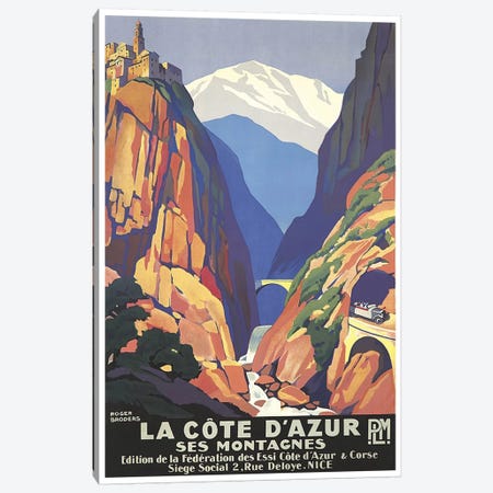 La Cote d'Azur (The French Riviera) Canvas Print #LIV175} by Unknown Artist Art Print