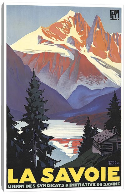 La Savoie (French Alps) Canvas Art Print - Vintage Travel Posters