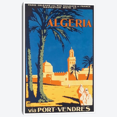 Algeria Via Port-Vendres Canvas Print #LIV17} by Unknown Artist Canvas Art