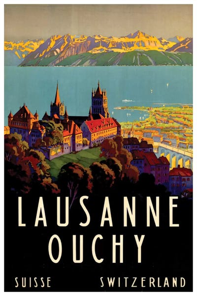 Vintage Travel Posters: Lausanne-Ouchy, Switzerland II by Unknown Artist