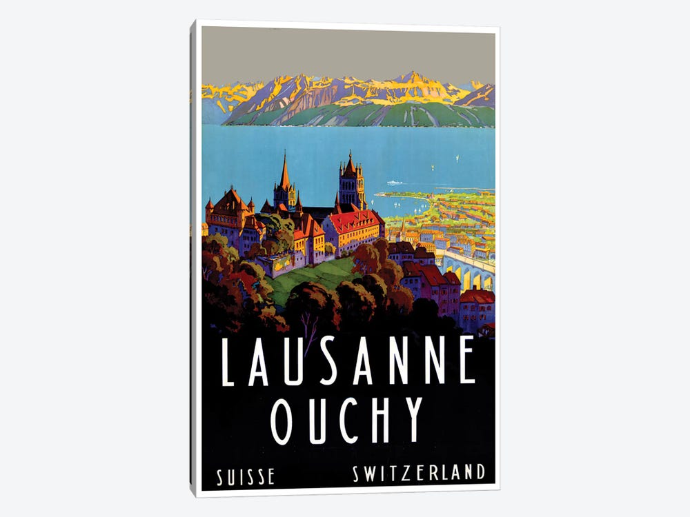 Lausanne-Ouchy, Switzerland III by Unknown Artist 1-piece Canvas Print