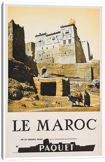 Le Maroc (Morocco) I Canvas Art Print - Vintage Travel Posters