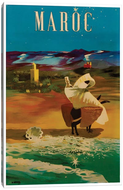 Le Maroc (Morocco) II Canvas Art Print - Vintage Travel Posters