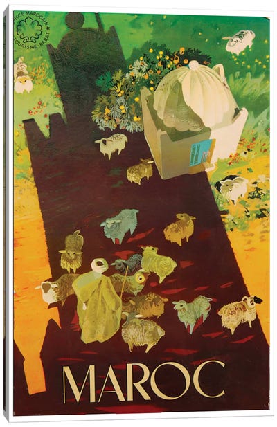 Le Maroc (Morocco) III Canvas Art Print - Vintage Travel Posters