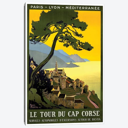 Le Tour du Cap Corse: Paris, Lyon, Mediterranean Canvas Print #LIV189} by Unknown Artist Canvas Print