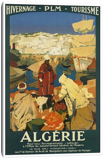 Algeria: Tourism Canvas Art Print - Vintage Travel Posters