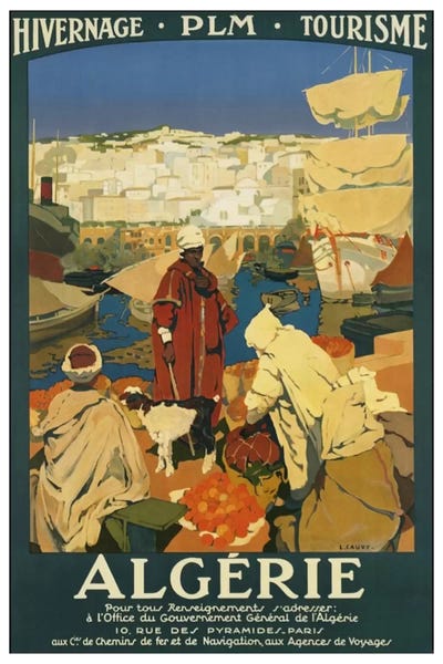 Vintage Travel Posters: Algeria: Tourism by Unknown Artist