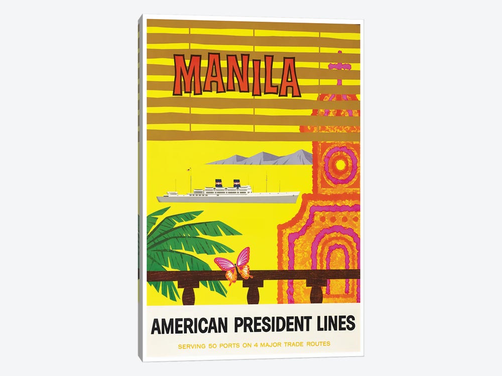Manila - American President Lines by Unknown Artist 1-piece Art Print