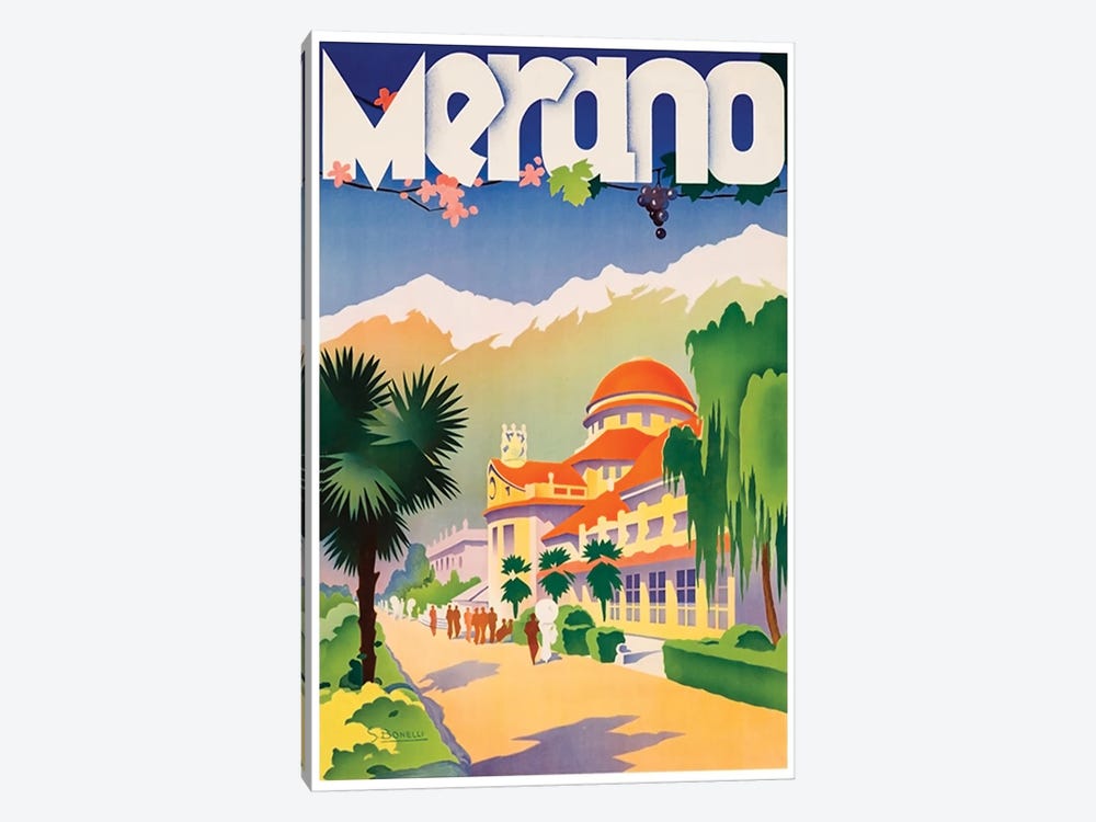 Merano, Italy by Unknown Artist 1-piece Canvas Print