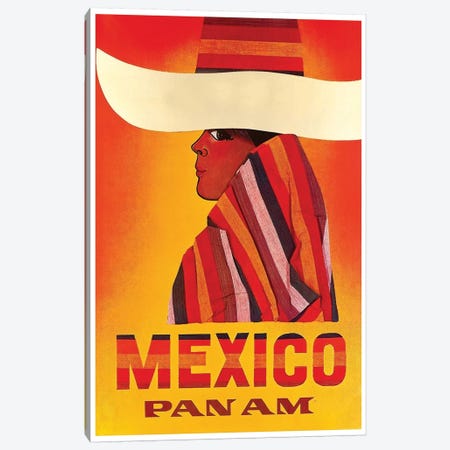 Mexico - Pan American I Canvas Print #LIV198} by Unknown Artist Canvas Artwork
