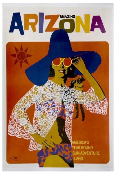 Vintage Travel Posters: Amazing Arizona by Unknown Artist