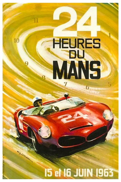 Vintage Travel Posters: 24 Heures du Mans I by Unknown Artist