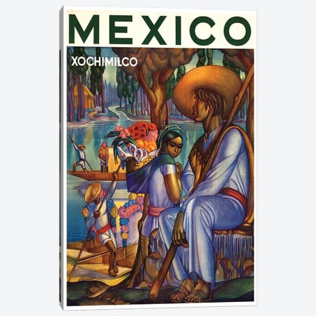 Mexico, Xochimilco Canvas Print #LIV205} by Unknown Artist Canvas Art Print