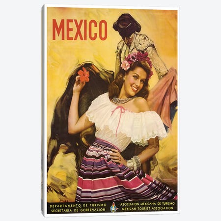 Mexico: Tourism I Canvas Print #LIV206} by Unknown Artist Canvas Art Print