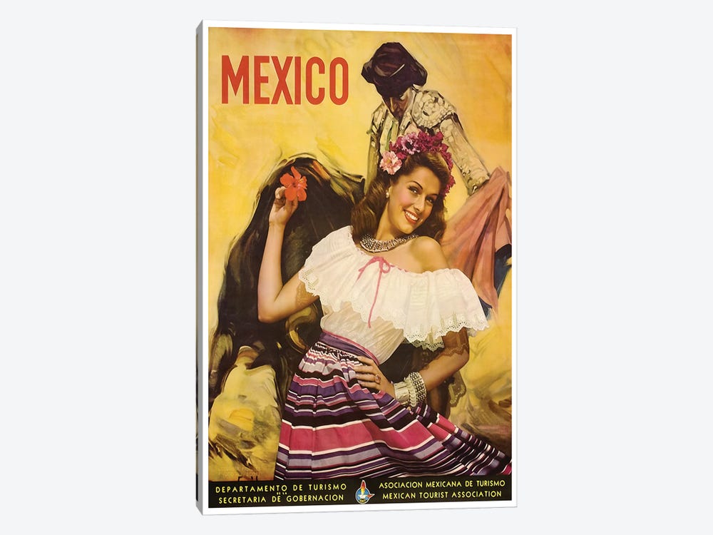 Mexico: Tourism I by Unknown Artist 1-piece Canvas Art