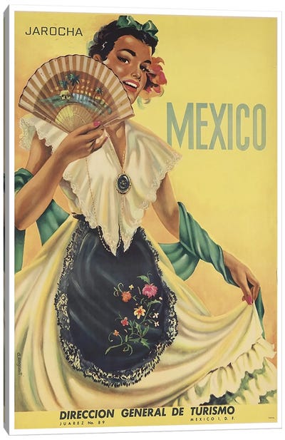 Mexico: Tourism II Canvas Art Print - Mexico Art