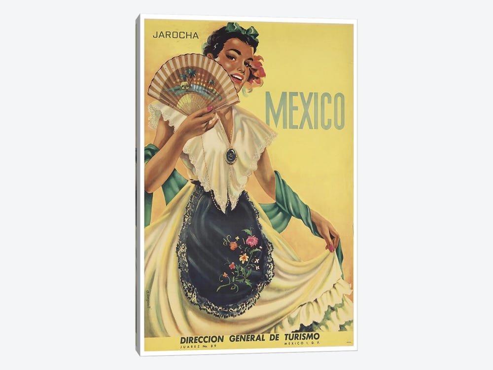 Mexico: Tourism II by Unknown Artist 1-piece Canvas Art Print
