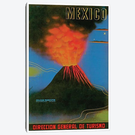 Mexico: Volcan Paricutin Canvas Print #LIV209} by Unknown Artist Canvas Artwork
