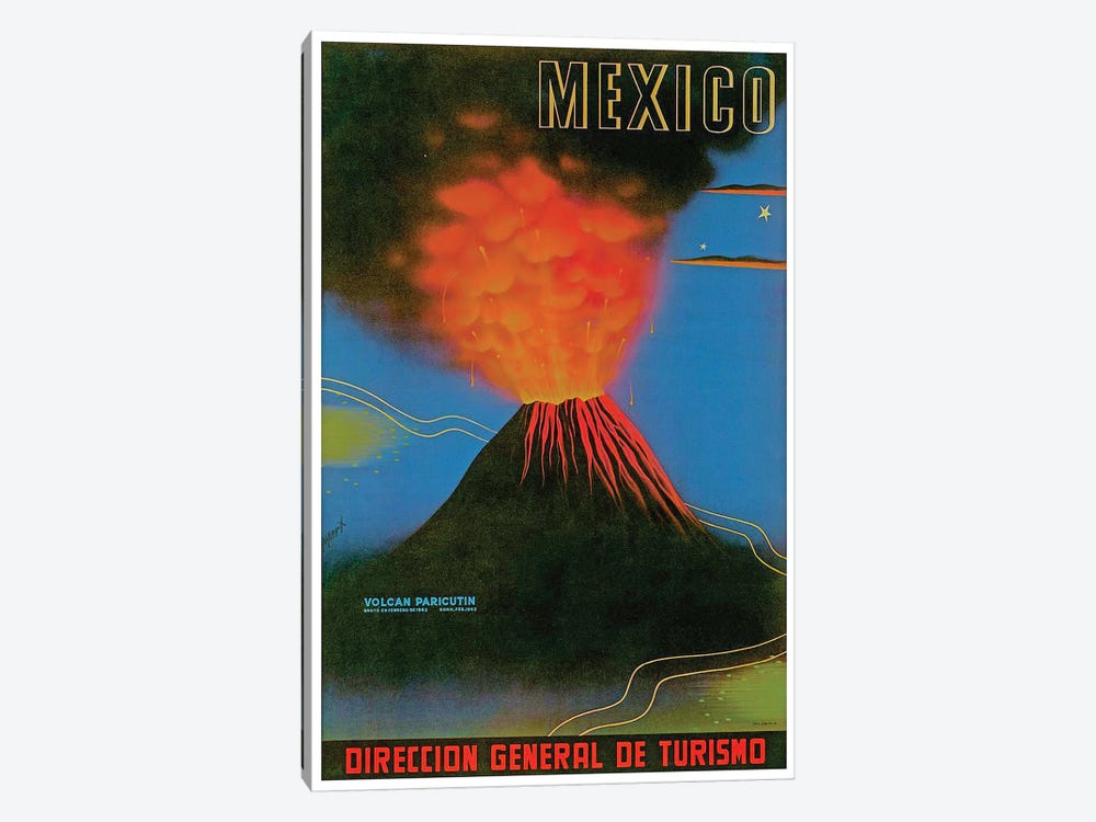 Mexico: Volcan Paricutin by Unknown Artist 1-piece Art Print