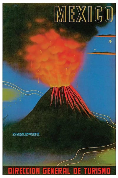 Mexico: Mexico: Volcan Paricutin by Unknown Artist