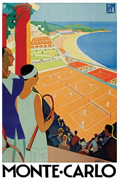 Vintage Travel Posters: Monte Carlo by Unknown Artist