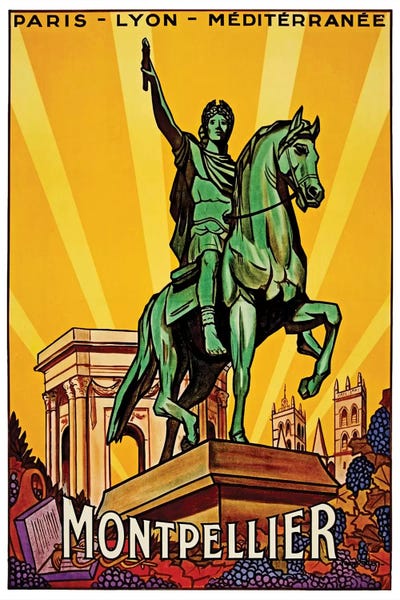Vintage Travel Posters: Montpellier by Unknown Artist