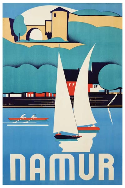 Vintage Travel Posters: Namur, Belgium by Unknown Artist