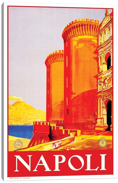 Napoli Canvas Art Print - Vintage Travel Posters