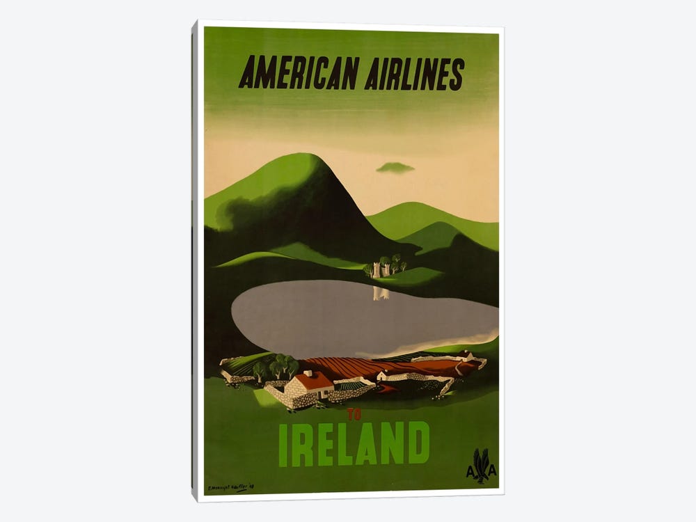 American Airlines To Ireland by Unknown Artist 1-piece Canvas Art