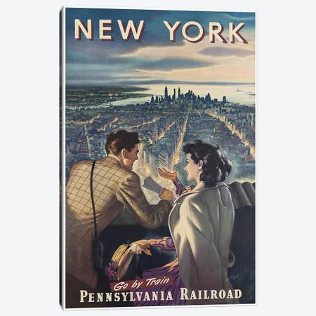 New York - Pennsylvania Railroad Canvas Print #LIV230} by Unknown Artist Art Print