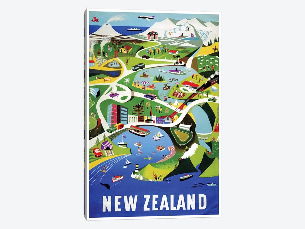 New Zealand I by Unknown Artist 1-piece Canvas Print