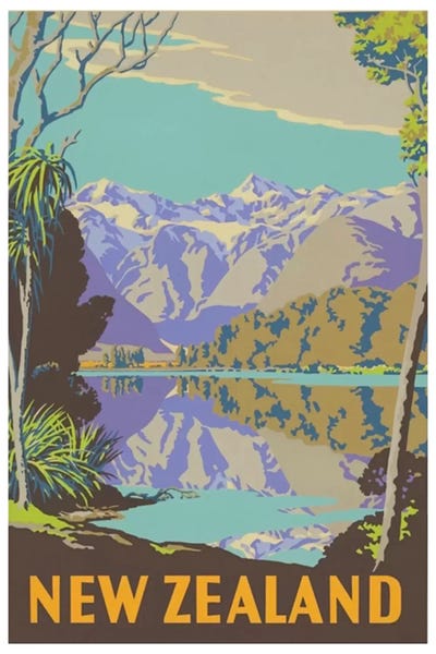 Vintage Travel Posters: New Zealand II by Unknown Artist
