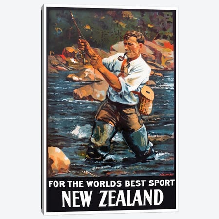New Zealand: For The World's Best Sport Canvas Print #LIV236} by Unknown Artist Canvas Artwork