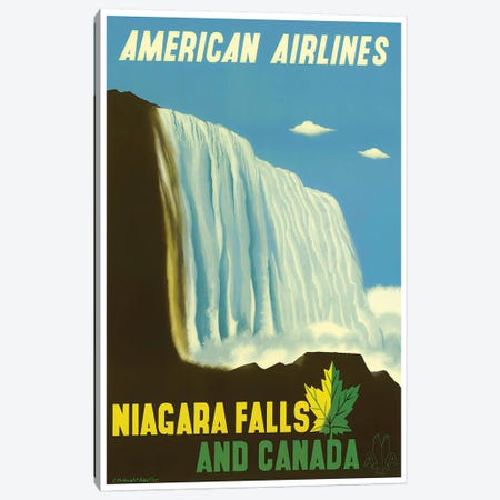 Niagara Falls And Canada Canvas Print #LIV239} by Unknown Artist Art Print