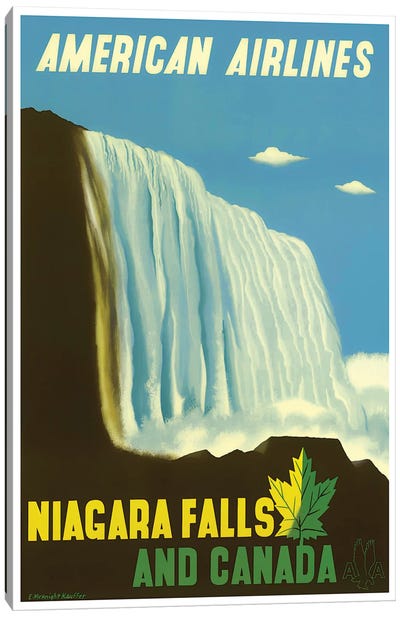 Niagara Falls And Canada Canvas Art Print - Vintage Travel Posters