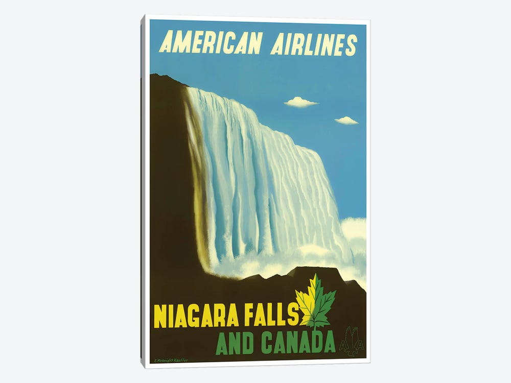 Niagara Falls And Canada by Unknown Artist 1-piece Canvas Wall Art
