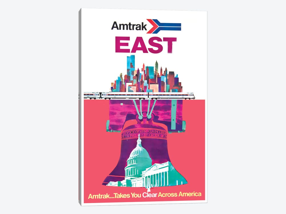 Amtrak East: Amtrak…Takes You Clear Across America by Unknown Artist 1-piece Art Print