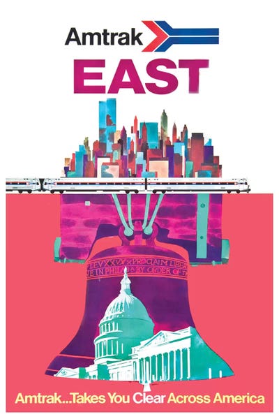 Maine: Amtrak East: Amtrak…Takes You Clear Across America by Unknown Artist