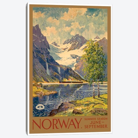 Norway: Summer Season, June-September Canvas Print #LIV242} by Unknown Artist Canvas Artwork