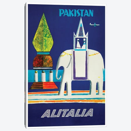 Pakistan - Alitalia  Canvas Print #LIV249} by Unknown Artist Canvas Art