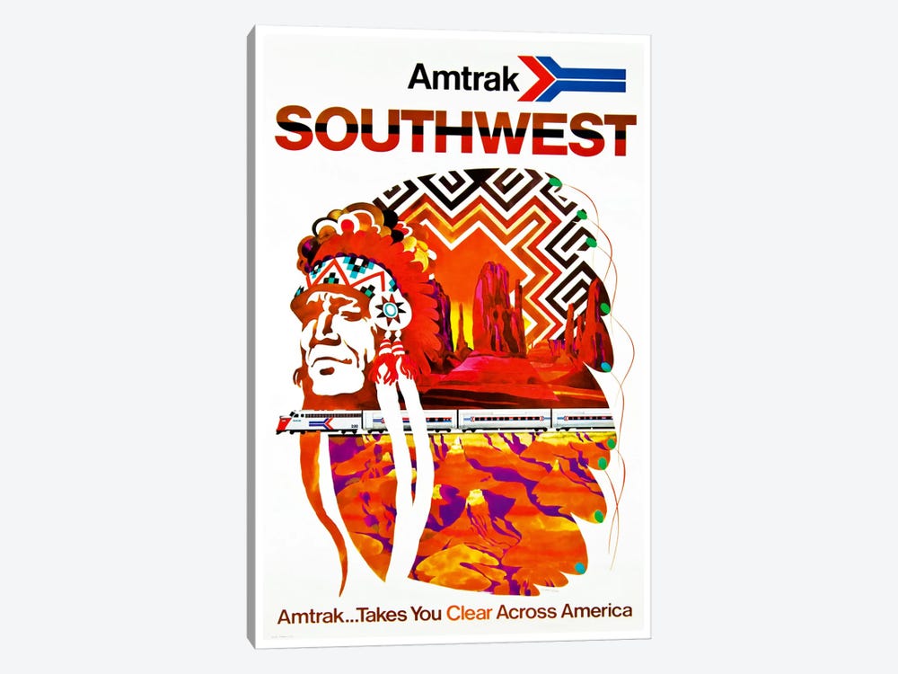 Amtrak Southwest by Unknown Artist 1-piece Art Print