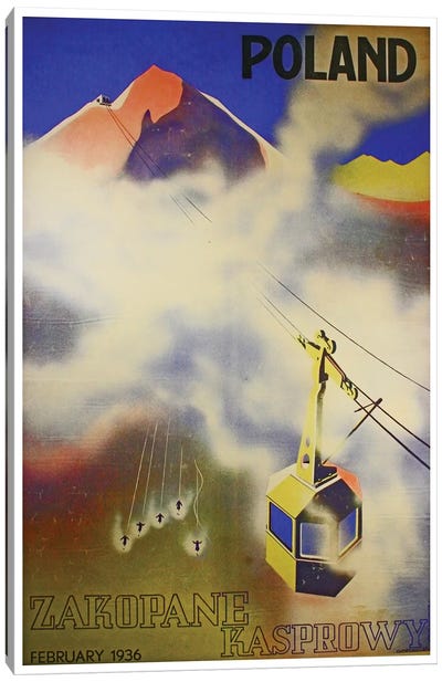 Poland, Zakopane Kasprowy Canvas Art Print - Vintage Travel Posters
